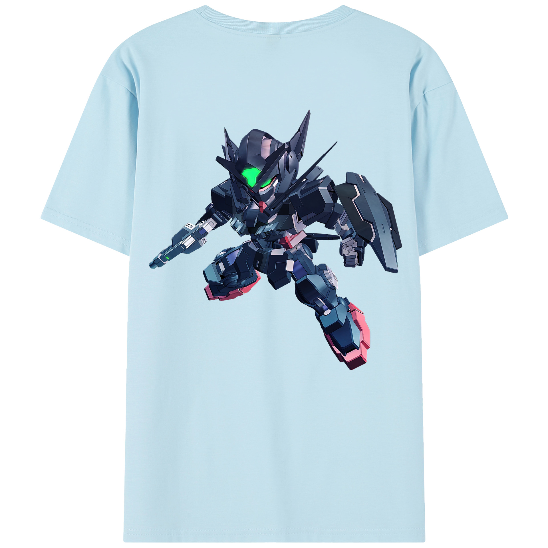 （画像用） 機動戦士ガンダム Mobile Suit Gundam 綿100％半袖Tシャツ（背面プリント）